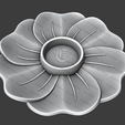 B.png Flower Shaped Tray V2 - 3D STL Files For CNC and 3D Printer