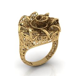 RFZ-SNL-002-R-58_1.jpg STL file Gold Ring R058・3D printing model to download