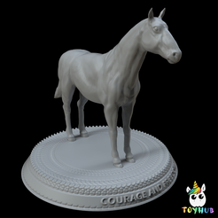 lOGO-TEMPLATE.png #2 'HORSE' The symbol of Courage & Freedom (Decor.)