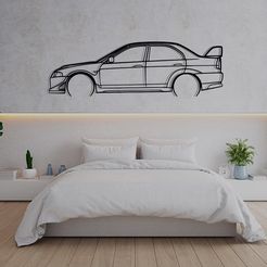 bedroom.jpg Wall Art Car BMW Mitsubishi Evolution VI
