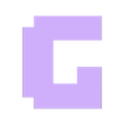 G.stl MINECRAFT Letters and Numbers | Logo