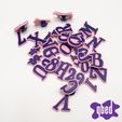SPOOKY-LETTERS-CROC-CHARMS-3D-PRINTABLE-by-qbed-4.jpg 🐊 ALPHABET CROC CHARMS [SPOOKY LETTERS]