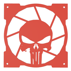 Punisherv.png Файл STL Punisher Fan Grid 120mm・Модель для загрузки и печати в формате 3D