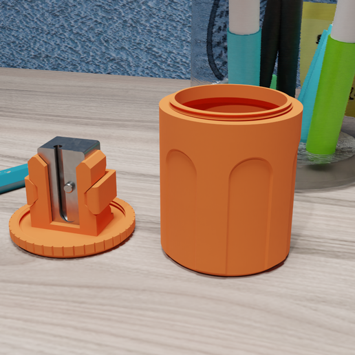 ️ Pencil Sharpener Attachment・Free STL File for ・Cults