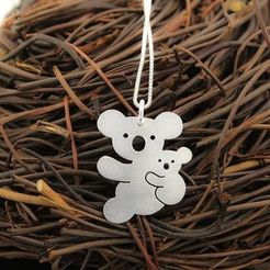 10bef6d6072a0a819a92e4f3a3b47d3b.jpg STL file Colgante de Koala・Template to download and 3D print