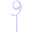 9.stl NUMBERS CAKE TOPPERS 1 2 3 4 5 6 7 8 9 0 Birthday Number