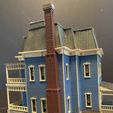 IMG_E2447.jpg HO SCALE SECOND EMPIRE VICTORIAN HOUSE "THE SUMMERSET HOUSE"