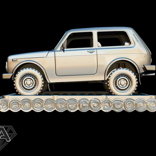 11.jpg Ausstellung - Niva auf einem Floß