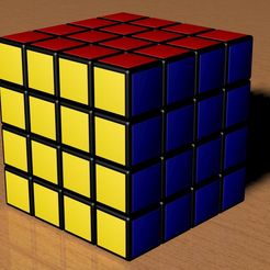 4.jpg Descargar archivo 4x4 Rubik's Cube • Modelo para imprimir en 3D, Knight1341