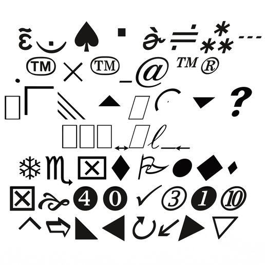 Download file Symbols Pack 01 โข 3D printing object ใป Cults