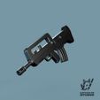 40.jpg FAMAS 风格化步枪 - 可 3D 打印的子弹上膛玩具枪 STL 模型
