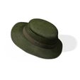 0_00012.jpg HAT 3D MODEL - Top Hat DENIM RIBBON CLOTHING DRESS British Fedora Hat with Belt Buckle Wool Jazz Hat for Autumn Winter Valentino Garavani - Rabbit skin calfskin ribbon antique