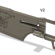 V2-CONJUNTO2.jpg Archivo STL Hoja de pistola con tambor giratorio・Modelo para descargar e imprimir en 3D, SusoStar28
