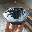 holder.JPG STL-Datei Spiral Hexagon Incense Holder kostenlos・Vorlage für den 3D-Druck zum herunterladen