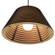 Modelo-16-Marrom-1.png CEILING LIGHT LAMP 3D PRINT AND LASER CUT FILES MODEL 16