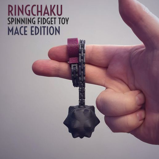 Ringchaku Spinning Fidget Toy || Mace Edition
