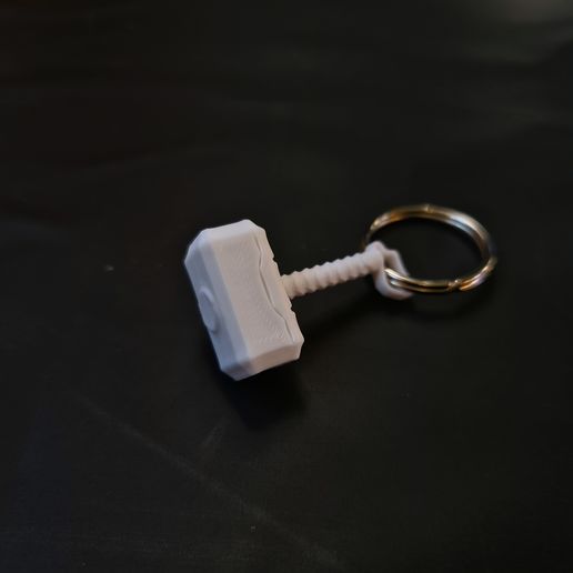 Thor Hammer Keychain 3D model