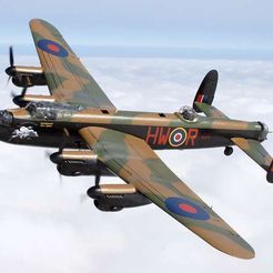 bomber-Lancaster.jpg Archivo STL Bombardero Lancaster de ciencia ficción・Objeto para impresora 3D para descargar