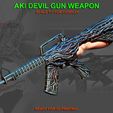 01.jpg Файл STL Aki Devil Gun Blade Arm Gun - Chainsawman Cosplay・Модель для загрузки и 3D-печати