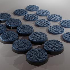 ovw.png 10x 28mm base with cobblestone v4 (+toppers)