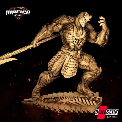 B3DSERK July Term: Darkseid Sculpture 1/6 ready for printing 3D model