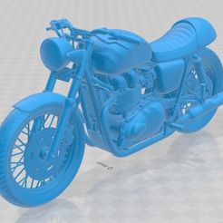 Triumph-Bonneville-Cafe-Racer-1.jpg Télécharger fichier 3D Moto Triumph Bonneville Cafe Racer à imprimer • Modèle à imprimer en 3D, hora80