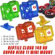 Reptile-Cloud-149-HD-GH11-Mini-Pro-Mount-2.jpg Reptile Cloud-149 HD Gopro Hero 11 Mini Adjustable Mount