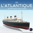 Atlantique.jpg Print ready SS L'ATLANTIQUE ocean liner - both funnels and waterline versions