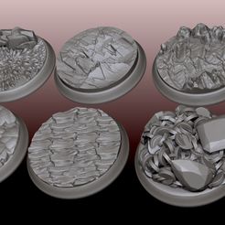 BasePack_01_002.jpg 3D file Terrain Biome Bases・Model to download and 3D print
