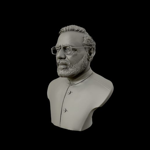 20.jpg Narendra Modi 3D Portrait sculpture
