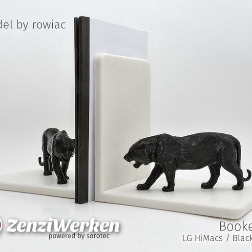 Mike the Tiger Bookends 3D model