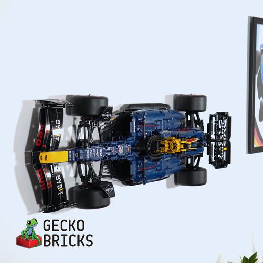11.jpg Wall Mount for 42206 Red Bull F1 Formula 1 RB20 Technic Gecko Bricks