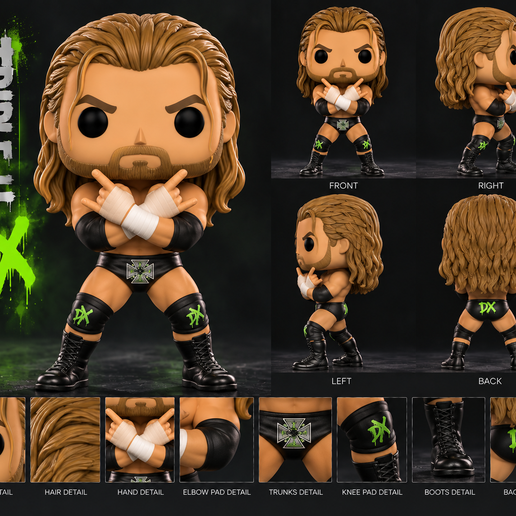 Triple H – WWE Funko Pop Style 3D Printable Figure