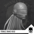 10.png Female Snake Head for action figures