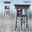 3.jpg Defense tower with metal beam supports and platform (5) - Modern WW2 WW1 World War Diaroma Wargaming RPG Mini Hobby