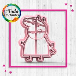 1263-Mama-pig-1.100.jpg STL file Mother pig cutter・3D printable model to download