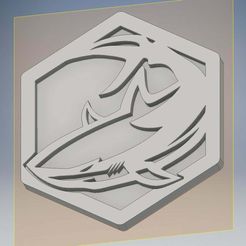 2018-07-18_schark_coin.jpg Free STL file Schark Coin・3D printing idea to download