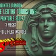 Leotha_ProductCover.jpg Haunted Mansion Madame Leotha Tombstone 3D Printable Sculpt