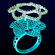 Nhan-luoi-N6682-08.png Mesh flower ring -Womens pearl ring - Pearl ring - N6682