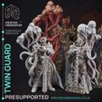 Twin-guard-1.jpg The Mists of Change pack- 21 Horror models - PRESUPPORTED - 32mm scale