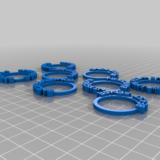 🧸 DnD Condition Rings - OpenSCAD・Free STL File for ・Cults