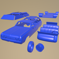 a_005.png Archivo STL OLDSMOBILE VISTA CRUISER 1964 IMPRIMIBLE EN PARTES SEPARADAS・Objeto imprimible en 3D para descargar