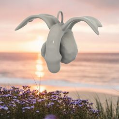 Balls-penis-tree-top-07-v7-000.jpg STL file Exclusive Decorative toy for Christmas tree - penis flying on the wings of love 3d print cnc flex or silicone・3D print object to download