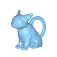 model-2.png Brass abyssinian cat low poly no.1