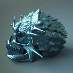 Scull-3g.png STL file Rune Scull Ichthyander・3D printer design to download, Altair3D