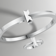 3.png Tiffany T Style Ring Bangle Set 3D Model STL 3DM Cad File