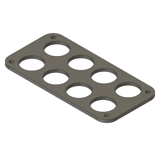 8 Rocker Switch Panel 3D model