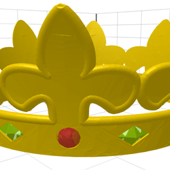 crown.png Archivo STL gratis Corona con flor de lis・Plan imprimible en 3D para descargar, jerome_plut