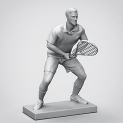 Preview_10.jpg Download STL file Novak Djokovic 3D Printable • 3D print model, niklevel