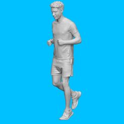 DOWNSIZEMINIS_man_running01.jpg STL file MAN RUNNING FOR DIORAMA PEOPLE CHARACTER・3D printer model to download